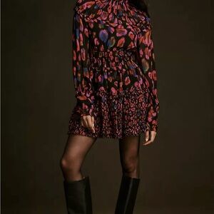 FARM Río Vibrant Multicolor Animal Patterned Dress